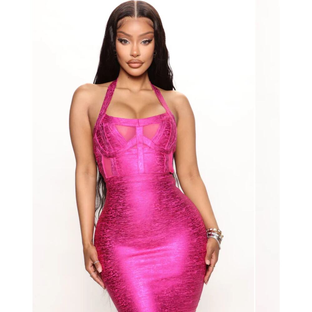 Fashion Nova Pink Mini Dress